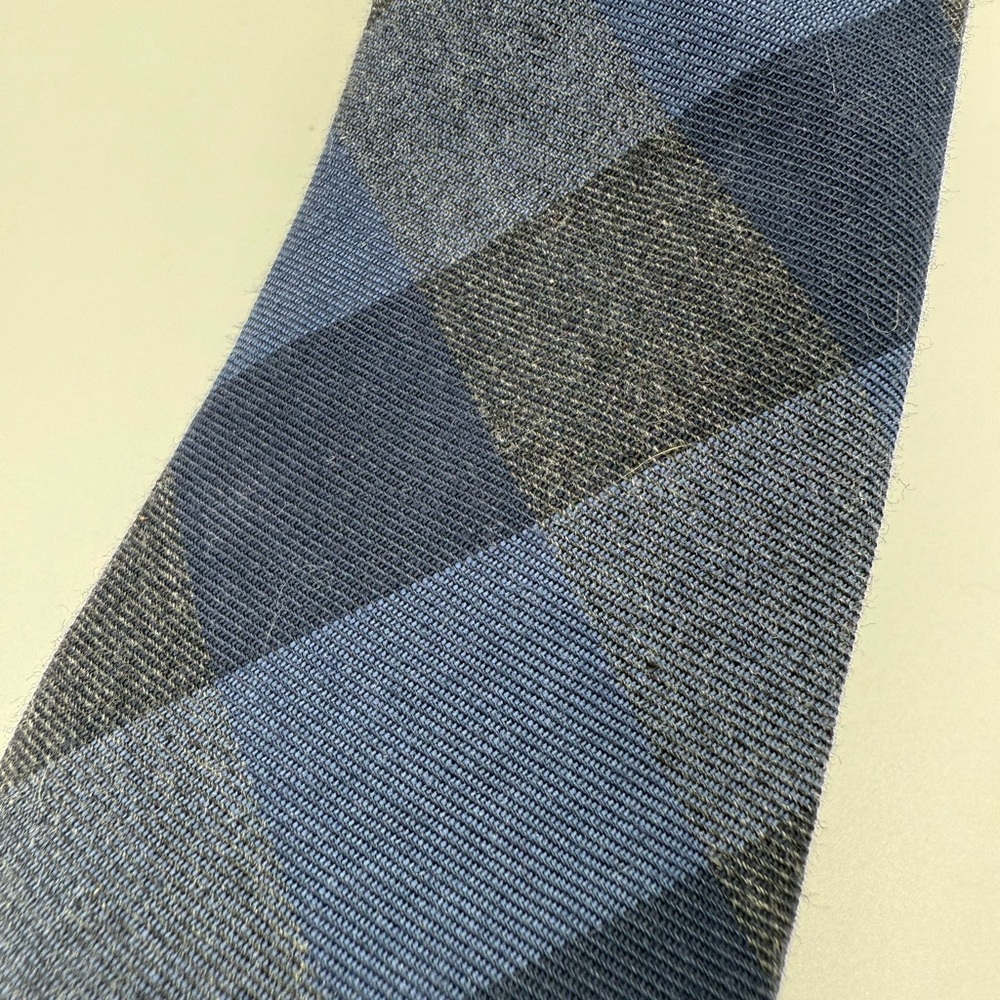 Original Penguin Classic Blue and Charcoal Plaid Tie